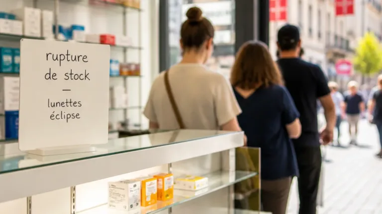 Chambéry : ruée sur les lunettes pour l’éclipse, les pharmacies déjà à sec