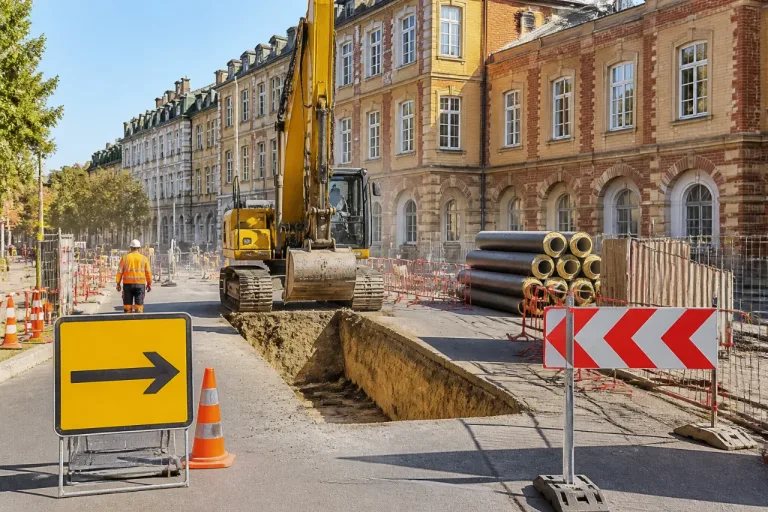 Charleville-Mézières : travaux de raccordement au réseau de chaleur près du collège Bayard