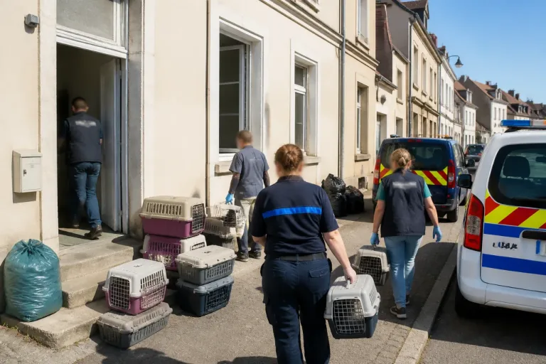 Châteaudun : 35 chats découverts dans un cabinet vétérinaire fermé, les services et une association intervenus