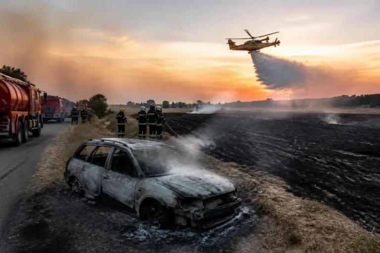 Chevagnes: 27 hectares brûlés, l’hélicoptère « Morane 03 » mobilisé pour fixer le feu