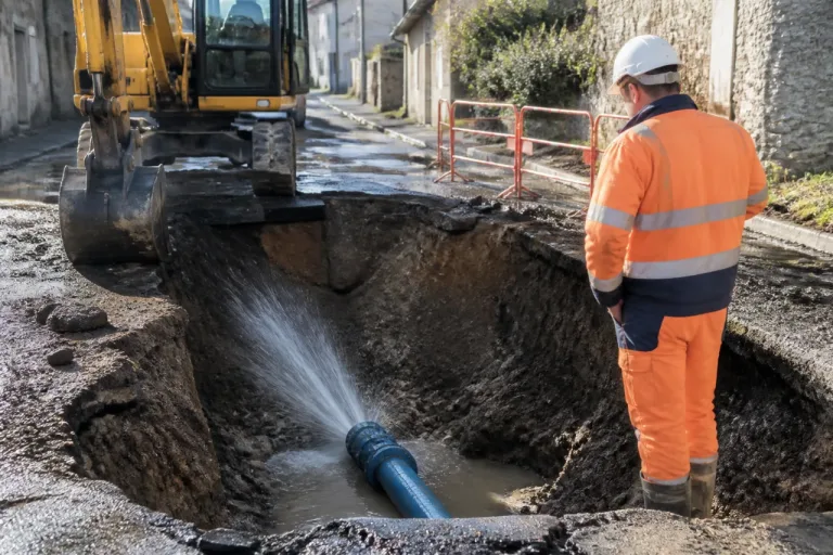 Cléré-sur-Layon privée d’eau près de cinq heures après la rupture d’une conduite