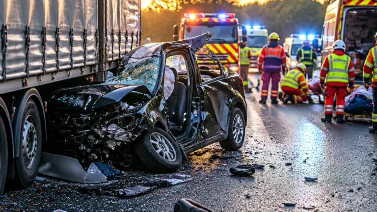 Collision entre une voiture et un poids lourd à Villemotier : cinq personnes blessées
