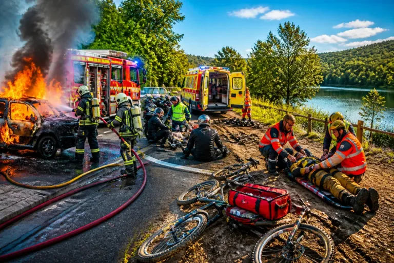 Colmar et environs : série d'interventions des secours après feux, chutes et collisions