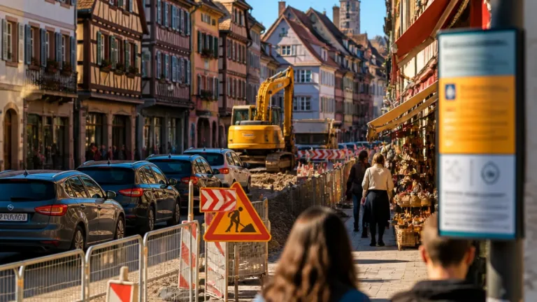 Colmar : le centre-ville paralysé par des travaux, tensions et critiques montent