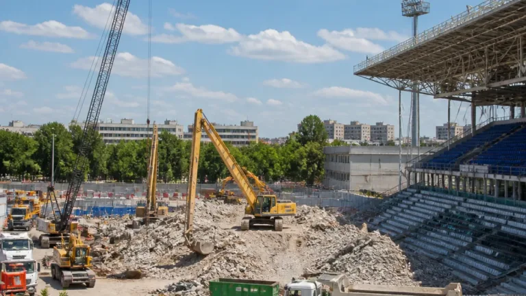 Colombes : le chantier du nouveau stade Yves du Manoir lancé par le Racing 92