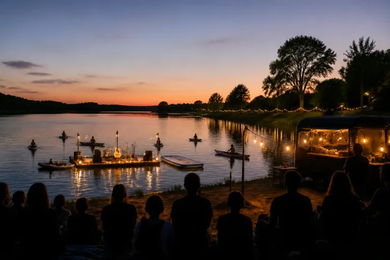 Concert flottant au lac de Thoux‑Saint‑Cricq : une scène sur l’eau le 9 juillet