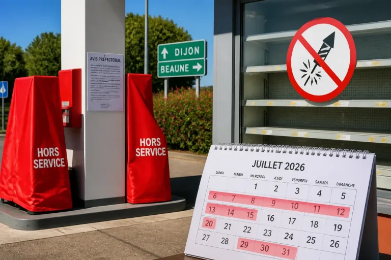 Côte-d’Or: interdictions temporaires d’artifices et de carburants avant le 14-Juillet