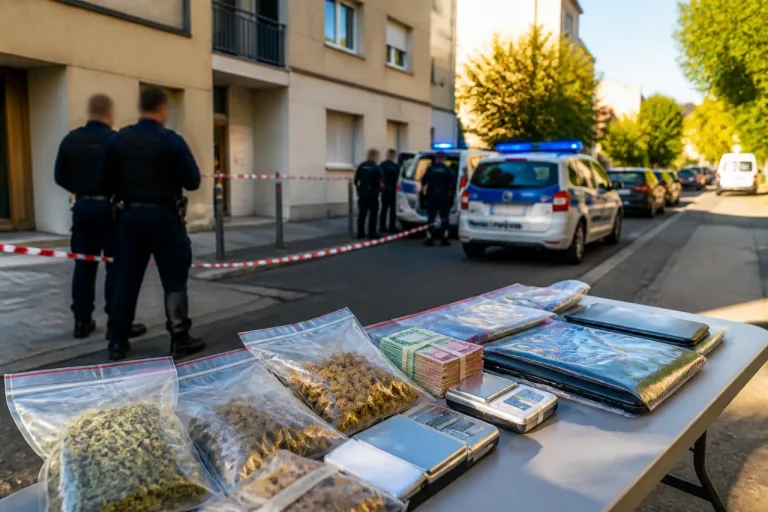 Coup de filet à Nîmes : neuf interpellations, quatre détenus après la découverte d'un atelier de conditionnement