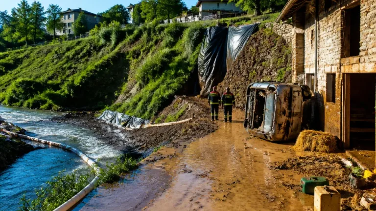Cruseilles : une rupture de bâche libère 900 m³ de lisier, deux logements submergés