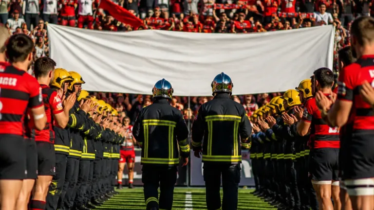 Dans le Var, le monde sportif a fait sa haie d’honneur aux sapeurs‑pompiers après l’été des incendies