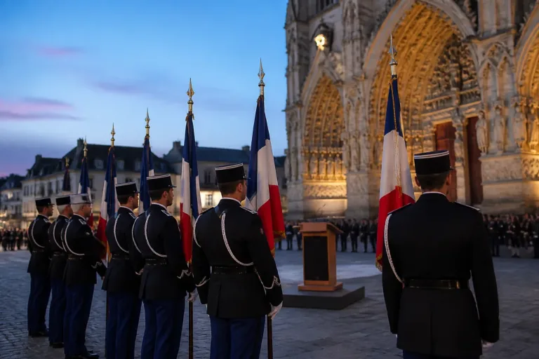 Derniers honneurs à Amiens pour le colonel Jankowski, avant son départ pour la Suède