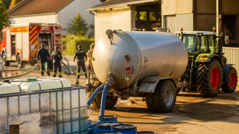 Des agriculteurs du Nord Franche‑Comté mobilisés pour soutenir les pompiers contre les incendies