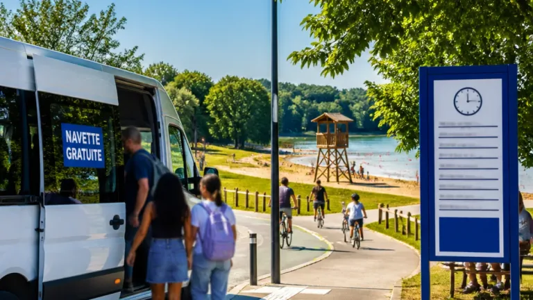 Des navettes gratuites pour rejoindre l’île de loisirs de Torcy jusqu’au 30 août
