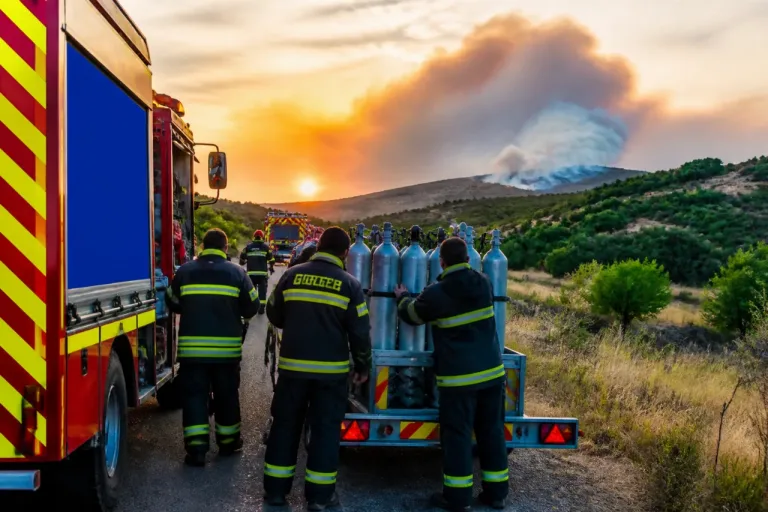 Des pompiers roumains mobilisés pour combattre l'incendie de Pouzols-Minervois dans l'Aude