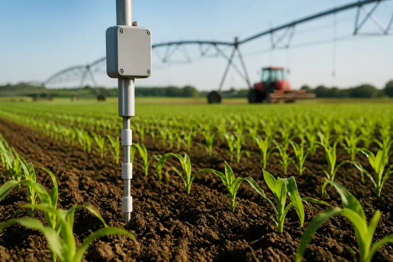 Des sondes dans les champs : quand la technologie aide les agriculteurs à économiser l’eau