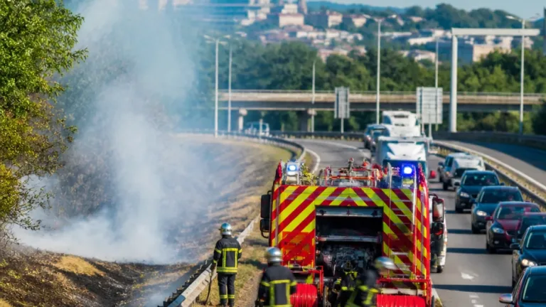 Deux feux le long de l'A20 provoquent des perturbations de circulation près de Limoges