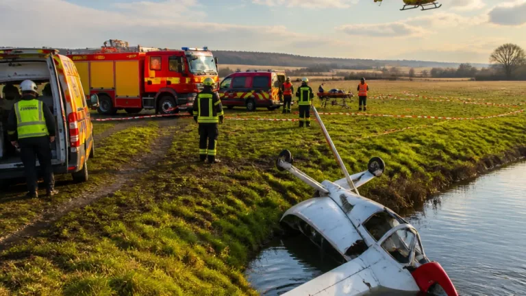 Deux hommes grièvement blessés après le crash d’un ULM à l’aérodrome de Belval