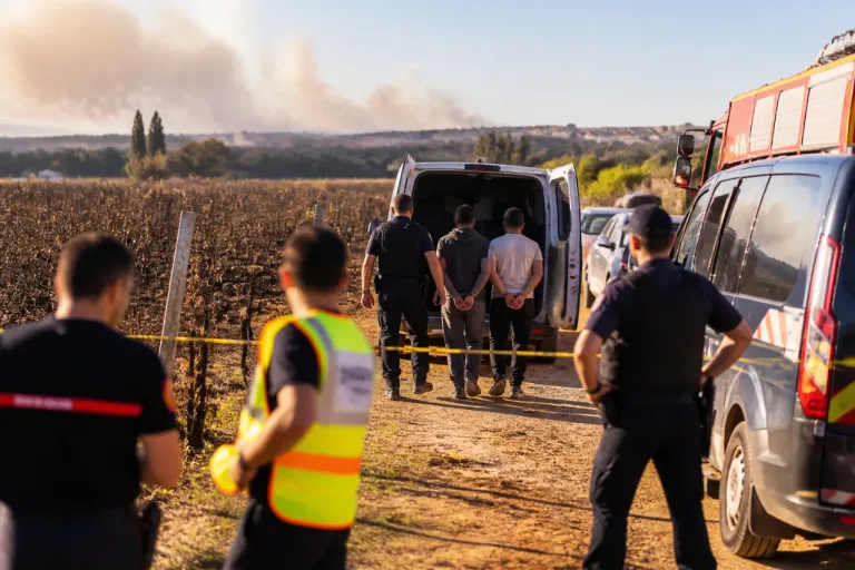 Deux hommes interpellés après plusieurs départs de feu en plaine biterroise, enquête en cours