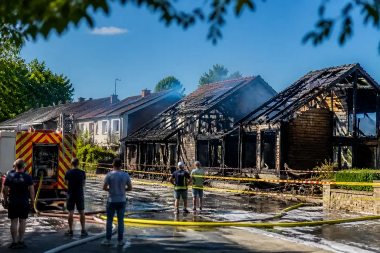 Deux maisons en bois détruites à Saint-Nexans : douze personnes relogées, le centre-bourg mobilisé