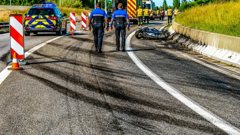 Deux motards de la gendarmerie blessés après une chute sur des traces d’hydrocarbures sur la M35