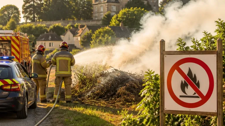 Deux personnes verbalisées après des brûlages de déchets verts à Neufchâtel-en-Bray