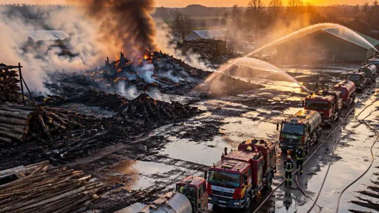 Deux scieries de l’Eure ravagées par des incendies : 230 pompiers mobilisés