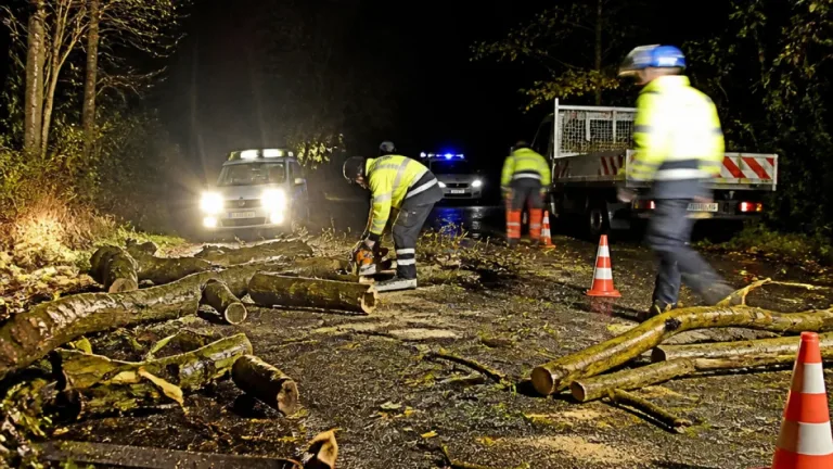 Dix arbres s’effondrent sur la route entre Rapey et Bouxurulles : la circulation rétablie