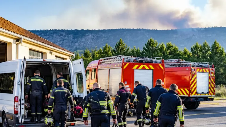 Douze pompiers de l’Aisne partent en renfort pour lutter contre les feux dans les Landes
