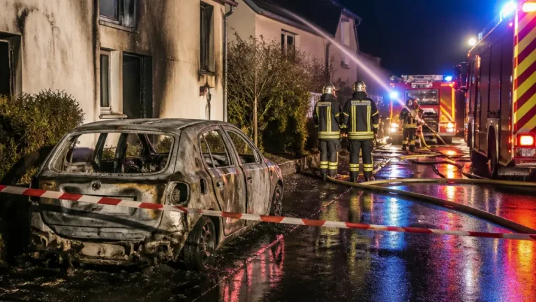 Dreux : un feu de voiture se propage aux façades de deux pavillons, huit personnes évacuées