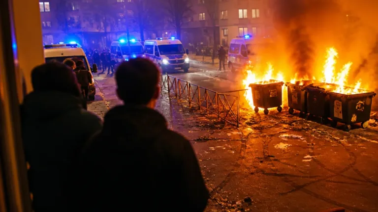Échauffourées et incendies de poubelles près de la gare de Trappes après une interpellation