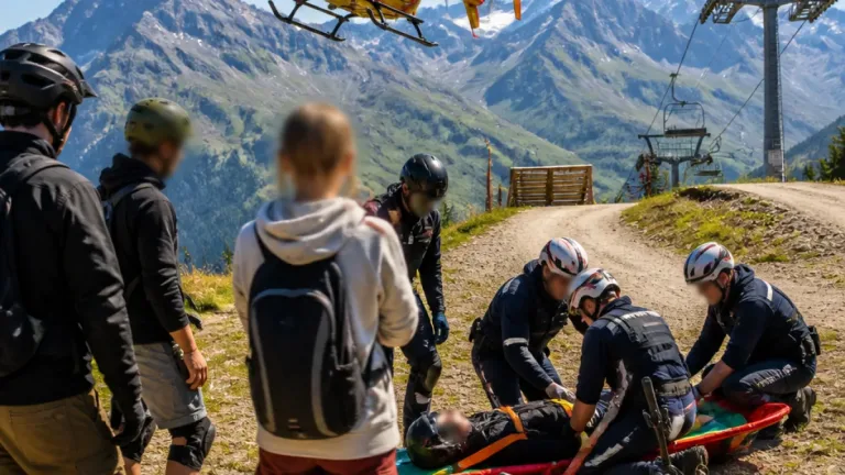 En Savoie, la CRS Alpes réanime un vététiste victime d’un arrêt cardiaque au Bike Park