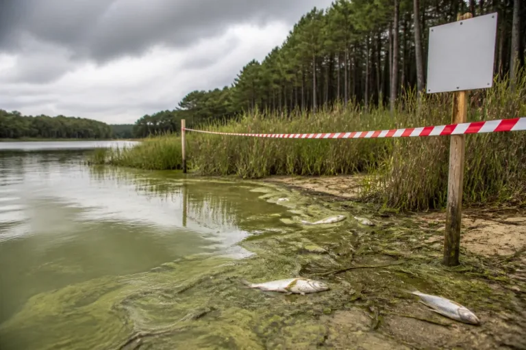 Étangs de Seignosse et Soustons fermés: cyanobactéries et près de 3 tonnes de poissons morts