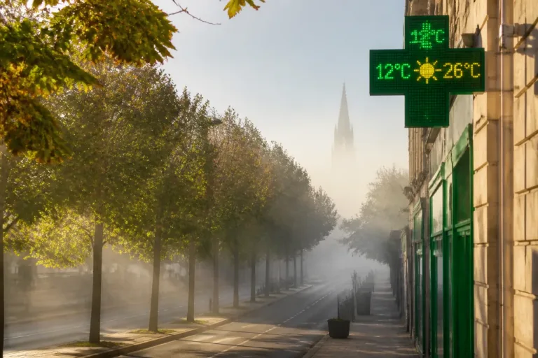 Évreux : brouillards au lever du jour, ciel dégagé l’après-midi et jusqu’à 26 °C