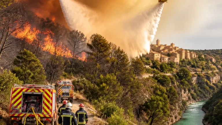 Feu à Aiguines : lutte aérienne et solidaire après l'embrasement de 4 hectares