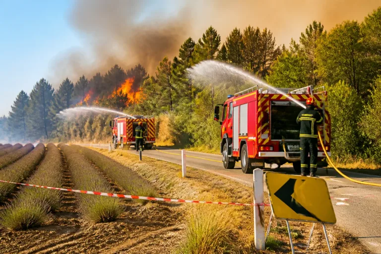 Feu à Bollène: 11 hectares ravagés, une centaine de pompiers à l’œuvre sur la route de Saint-Restitut