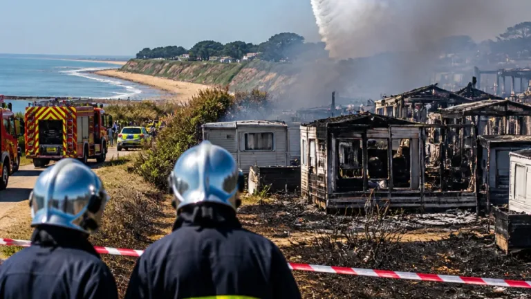 Feu à La Plaine‑sur‑Mer : un camping ravagé, 85 hectares partis en fumée