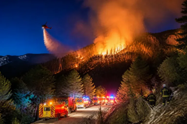 Feu au-dessus de Die : l'incendie a légèrement progressé, 3 000 ha parcourus