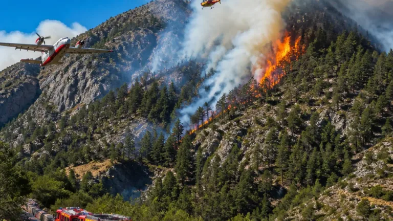Feu dans le massif du Bois Noir : 130 hectares partis, renforts aériens et 90 pompiers mobilisés