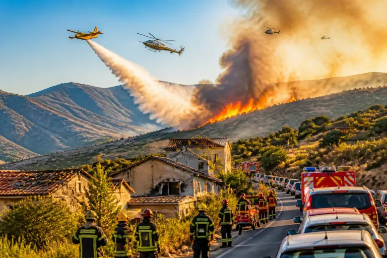 Feu dans les Aspres : le front ralenti, des renforts aériens attendus pour protéger des habitations