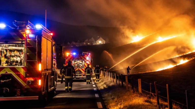 Feu dans un pré près de Murat : trois hectares brûlés, 25 pompiers mobilisés