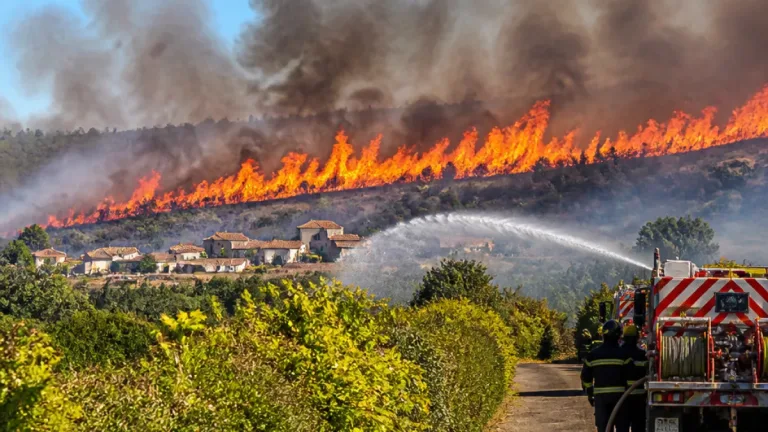 Feu de forêt à Saint-Just : 10 hectares brûlés, une centaine menacés et des habitations à risque