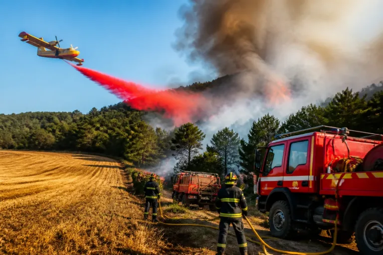 Feu de forêt entre Langeac et Chanteuges : 25 ha ravagés, gros moyens déployés