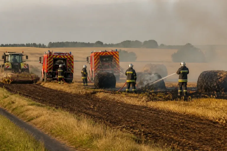 Feu de récolte maîtrisé à Remilly-les-Pothées : l’agriculteur et 21 pompiers mobilisés