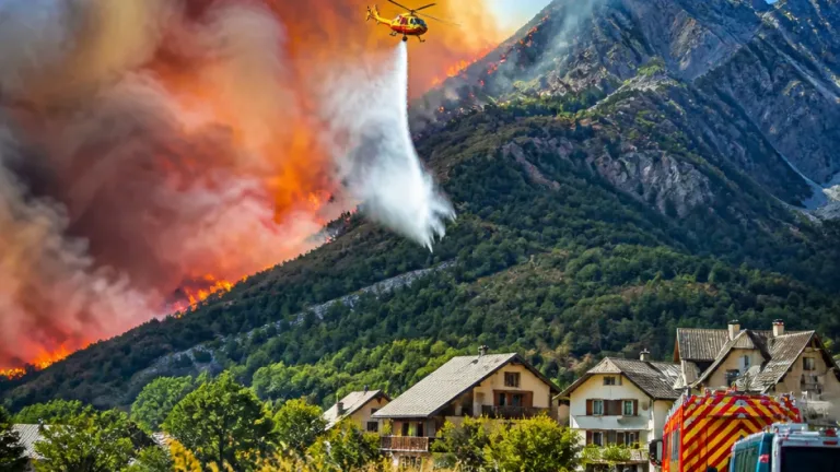 Feu du Bois Noir : 510 hectares parcourus, hameaux évacués et deux pompiers blessés