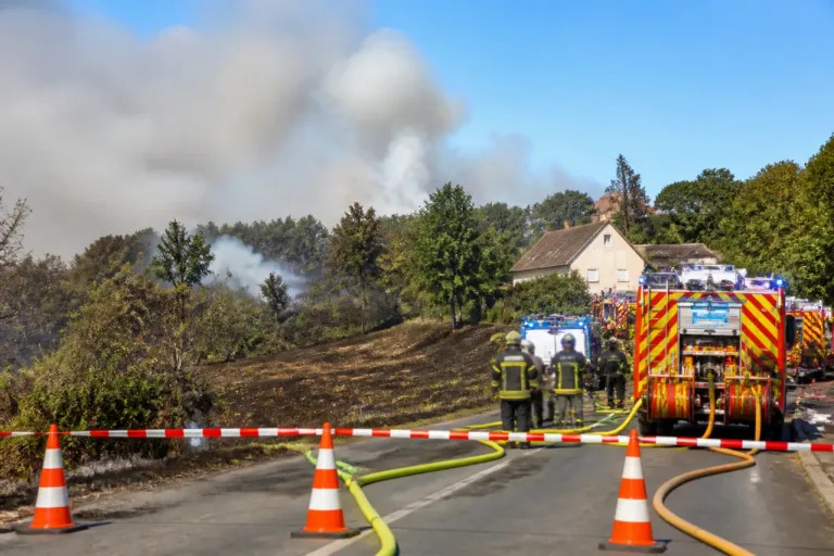 Feu maîtrisé à La Charité-sur-Loire après 123 hectares brûlés, des secours yonnais engagés