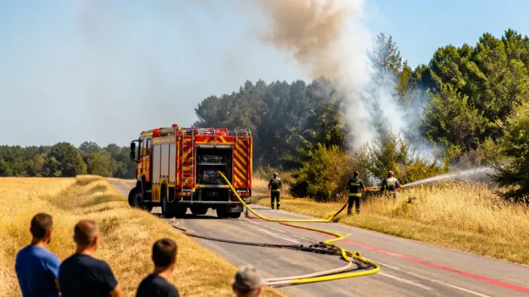 Feu maîtrisé à Mont-près-Chambord : point sur l’intervention et les perturbations locales