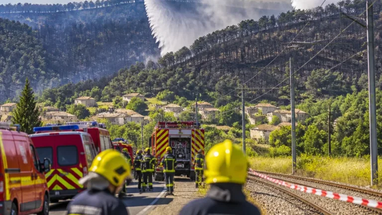 Feu maîtrisé à Saint-Julien-des-Chazes après 43 hectares brûlés, 114 pompiers mobilisés
