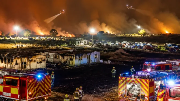 Feu maîtrisé en partie près de la Mayenne : près de 283 ha détruits et évacuations préventives