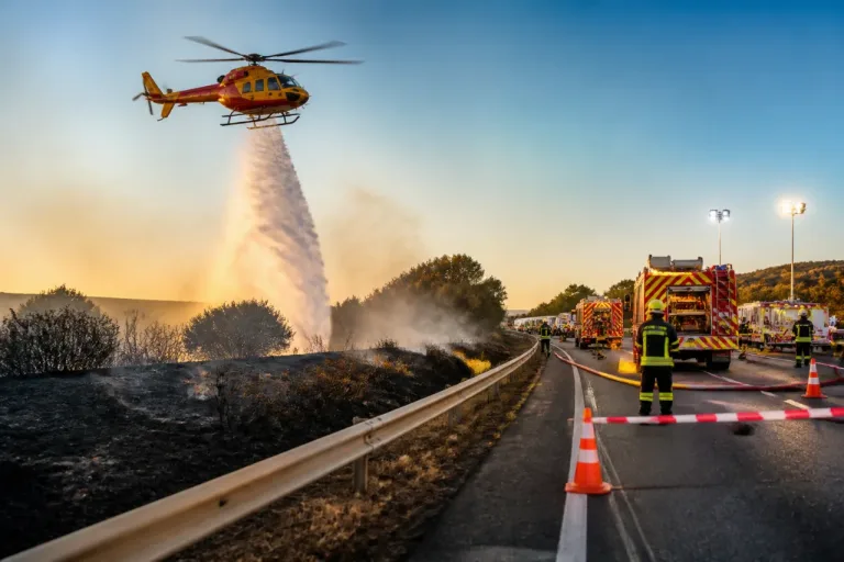 Feu maîtrisé près de l'A9 à Nîmes : sept hectares consumés, l'autoroute partiellement rouverte
