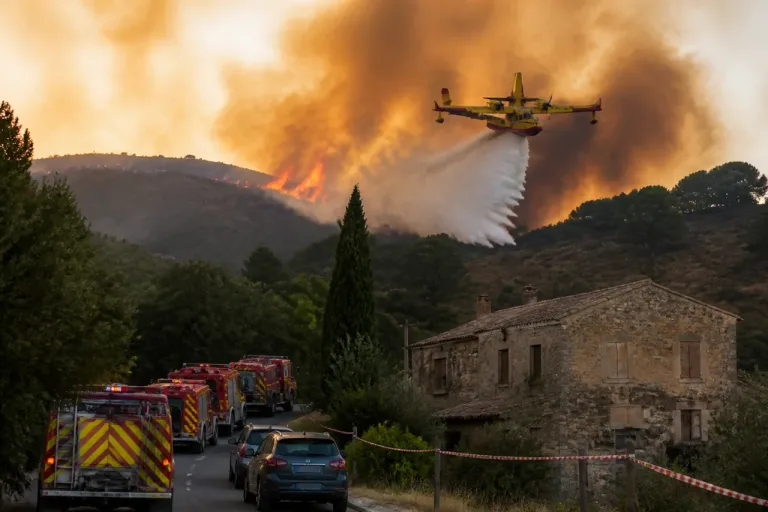 Feu parti d’Oupia: 800 ha parcourus entre Hérault et Aude, évacuations et confinements